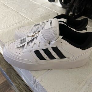 Adidas White and Black Basketball Shoes
